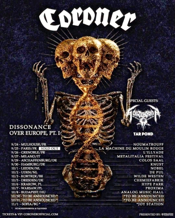 Flyer Coroner w/ Schizophrenia & Tar Pond