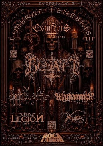 Flyer Ex Inferis - Umbrae Tenebris III