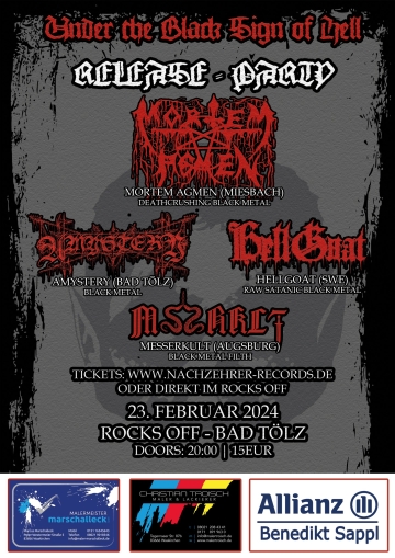 Flyer Under The Black Sign Of Hell I