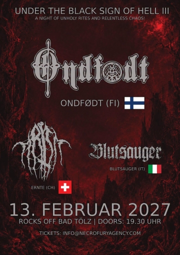 Flyer Under The Black Sign Of Hell III