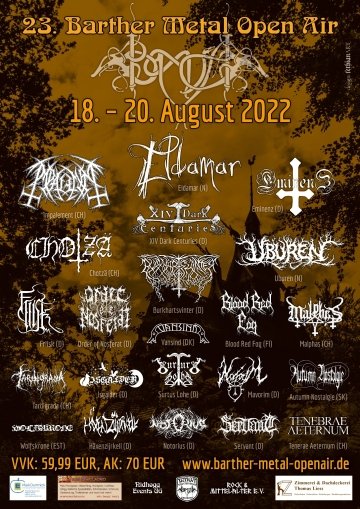 Flyer Barther Metal Open Air 2022