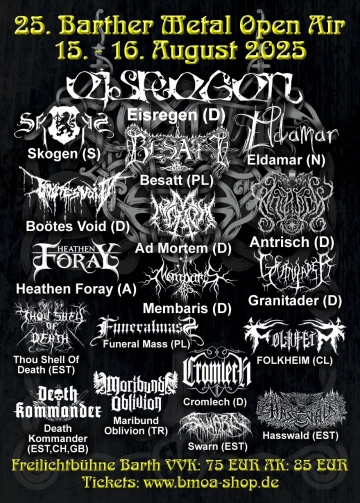Flyer Barther Metal Open Air 2025