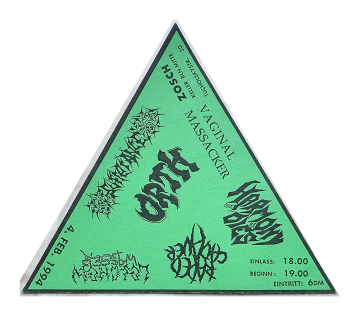 Flyer Orth w/ Vaginalmassaker & Harmony Dies u.s.w.