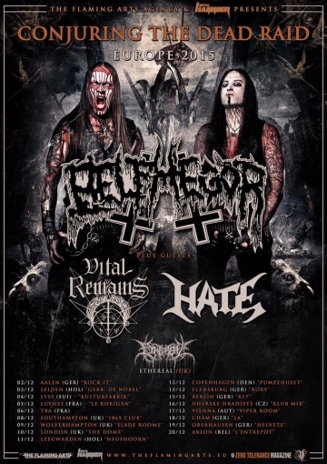 Flyer Conjuring The Dead Raid Tour 2015