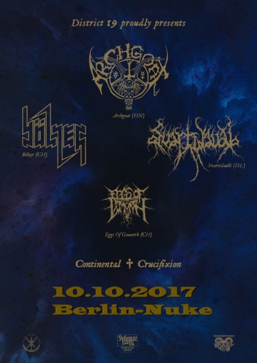 Flyer Archgoat w/ Bölzer & Svartidauði
