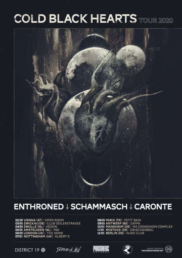 Flyer Enthroned w/ Schammasch & Caronte