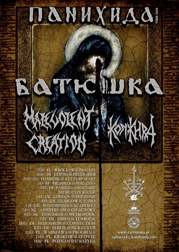 Flyer Batushka w/ Malevolent Creation