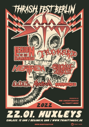 Flyer Thrash Fest Berlin 2021/2022