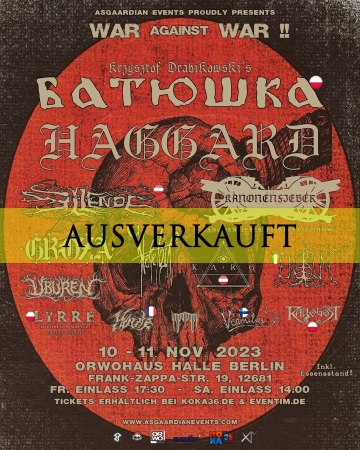 Flyer WAR against WAR Festival II