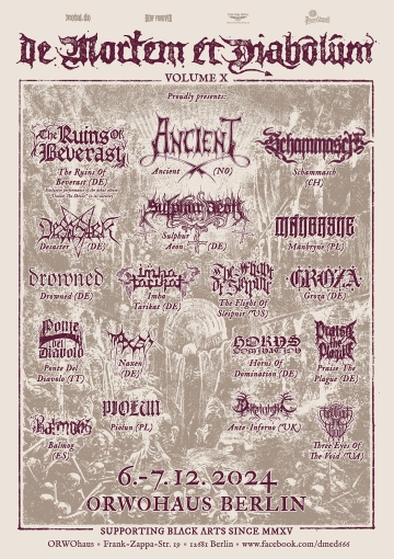Flyer De Mortem et Diabolum X