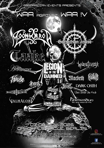 Flyer WAR against WAR Festival IV