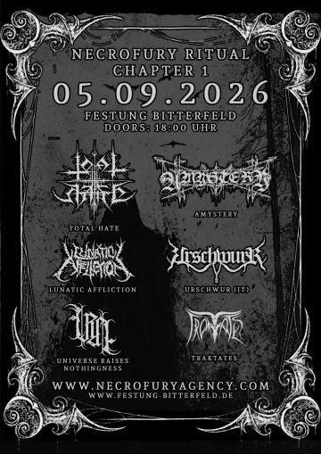 Flyer NecroFury Ritual - Chapter I