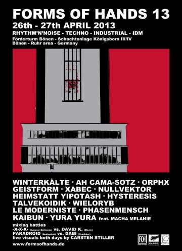 Flyer Forms Of Hands 2013