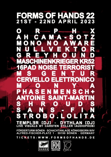 Flyer Forms Of Hands 2023
