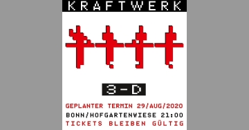 Flyer Kraftwerk 3-D Konzert