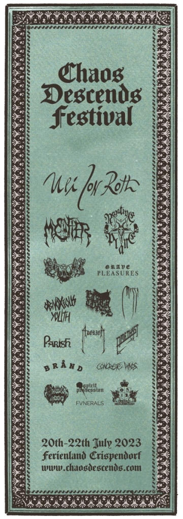 Flyer Chaos Descends Festival 2023