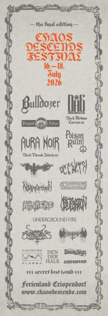Flyer Chaos Descends Festival