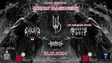 Flyer Unholy Black Night 2024