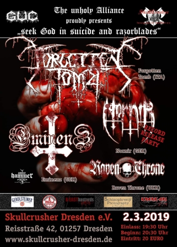 Flyer Forgotten Tomb / Eminenz / Nornir