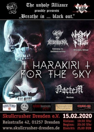 Flyer Harakiri For The Sky / Gateway to Selfdestruction / Whiskey Ritual / Noctem