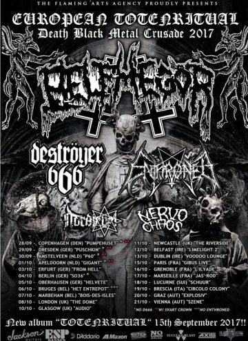 Flyer Belphegor w/ Enthroned & Deströyer 666 & Nervochaos