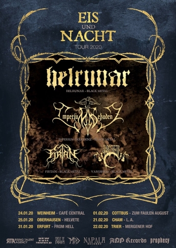 Flyer Helrunar w/ Imperium Dekadenz - Eis und Nacht Tour 2020