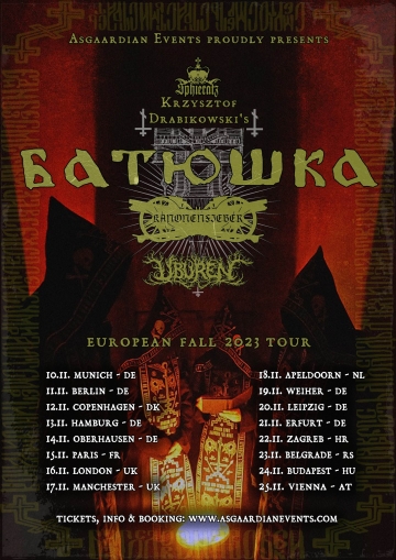 Flyer Krzysztof Drabikowski's Batushka w/ Kanonenfieber & Uburen