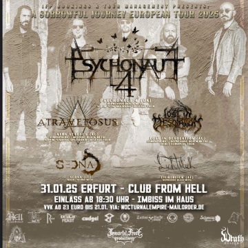 Flyer Psychonaut 4 w/ Atra Vetosus & Lost in Desolation & Sedna & Lichtblick