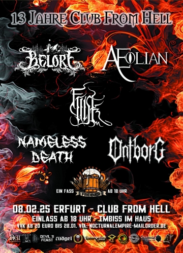 Flyer 13 Jahre Club From Hell