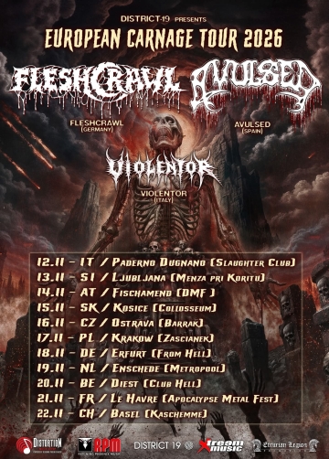 Flyer Fleshcrawl w/ Avulsed & Violentor
