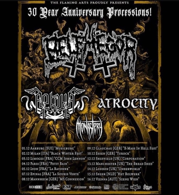 Flyer Belphegor w/ Arkona & Atrocity & Confess