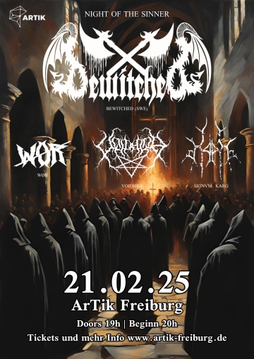 Flyer Bewitched w/ Voidhra & WØR & Signvm: Karg