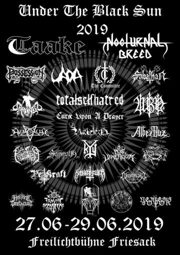 Flyer Under The Black Sun 2019