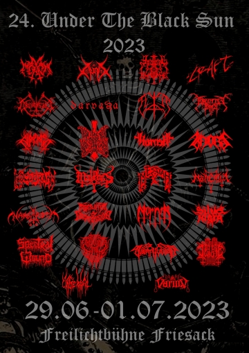 Flyer Under The Black Sun 2023