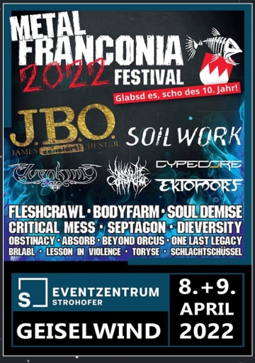 Flyer Metal Franconia Festival 2022