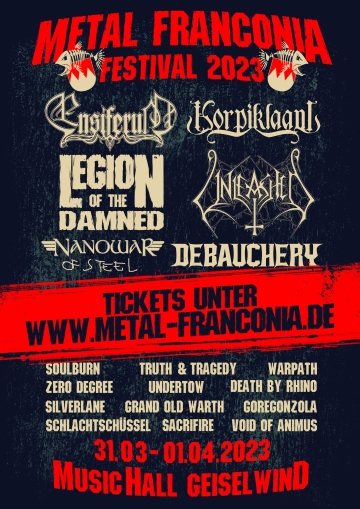 Flyer Metal Franconia Festival 2023