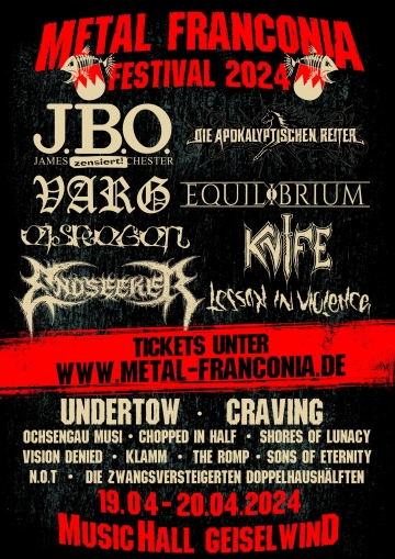 Flyer Metal Franconia Festival 2024