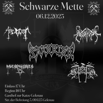 Flyer Schwarze Mette 2025