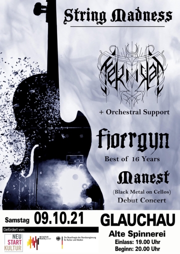 Flyer String Madness - Ferndal w/ Fjoergyn & Manest