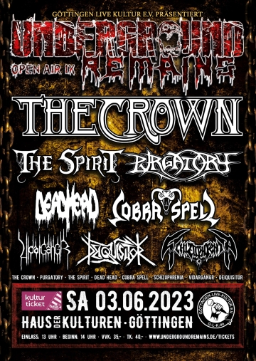 Flyer Underground Remains Open Air - Part IX