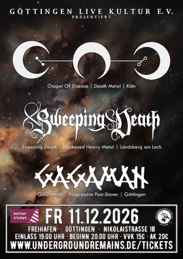 Flyer Chapel Of Disease w/ Sweeping Death