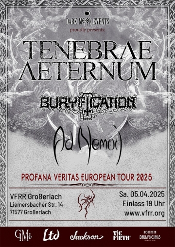 Flyer Tenebrae Aeternum w/ Buryfication & Ad Nemori