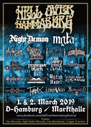 Flyer Hell Over Hammaburg Festival 2019