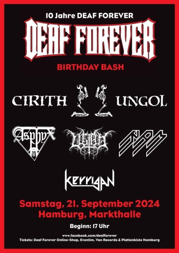 Flyer 10 Jahre Deaf Forever Birthday Bash