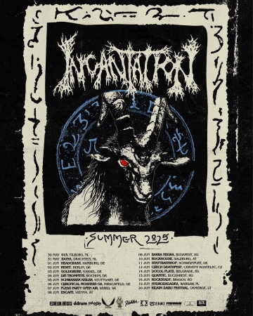 Flyer Incantation - Live in Hamburg 2025