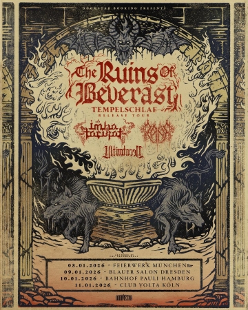 Flyer The Ruins Of Beverast w/ Imha Tarikat & Rană & Ultima Necat