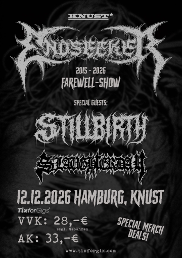Flyer Endseeker w/ Stillbirth & Slaughterday