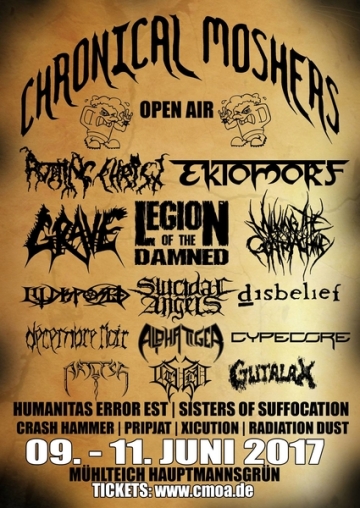 Flyer Chronical Moshers Open Air 2017