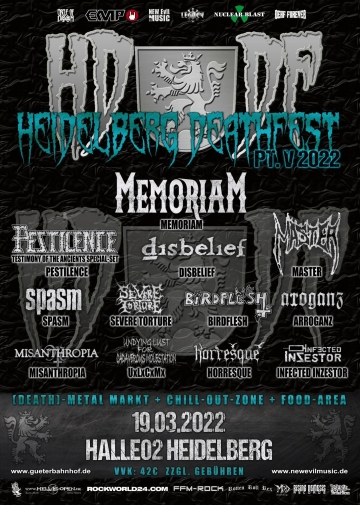 Flyer Heidelberg Deathfest 2022