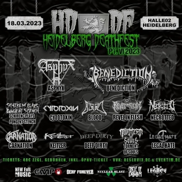 Flyer Heidelberg Deathfest 2023